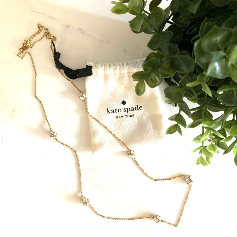 Kate Spade Lady Marmalade Gold Clear Necklace